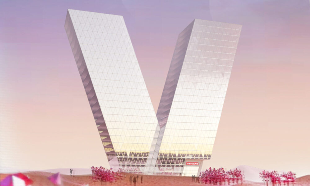 virtuzone plans to build v-shaped metaverse skyscraper