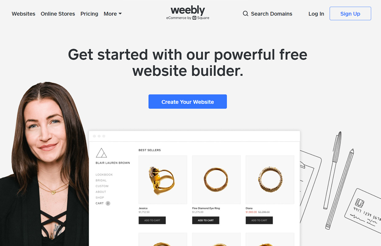 weebly homepage